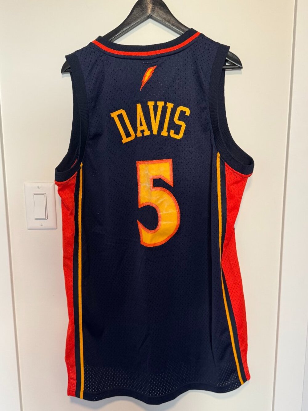 Mens Adidas Jersey - Golden State Warriors Baron Davis #5